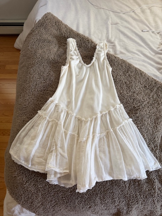 Free People Dresses & Skirts - Free People White Tiered Ruffle Sundress